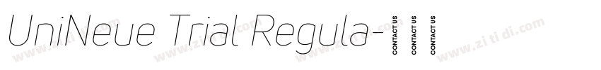 UniNeue Trial Regula字体转换